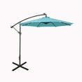 thumbnail image 1 of Westin Outdoor 94" Turquoise Solid Print Octagon Offset and Cantilever Patio Umbrella, 1 of 12