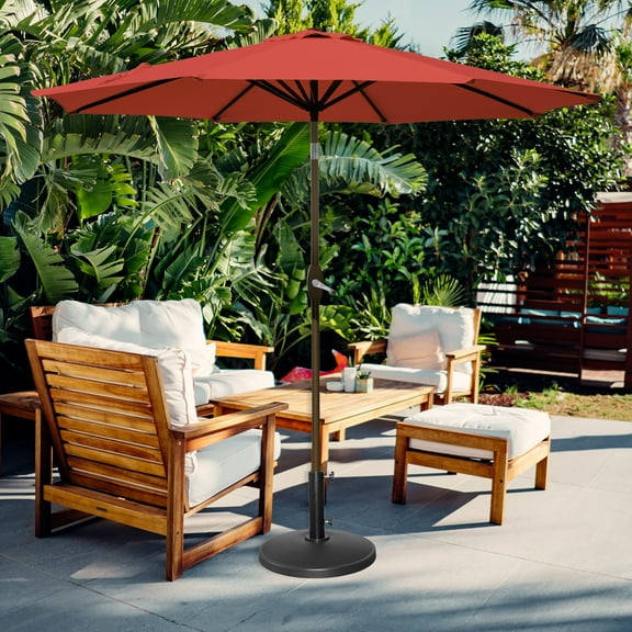 Westin Outdoor 9ft Red Octagon Patio Umbrella, UV Resistant
