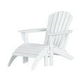 thumbnail image 1 of Westin Outdoor Adirondack Patio Chair with Ottoman Footrest, White, 1 of 9