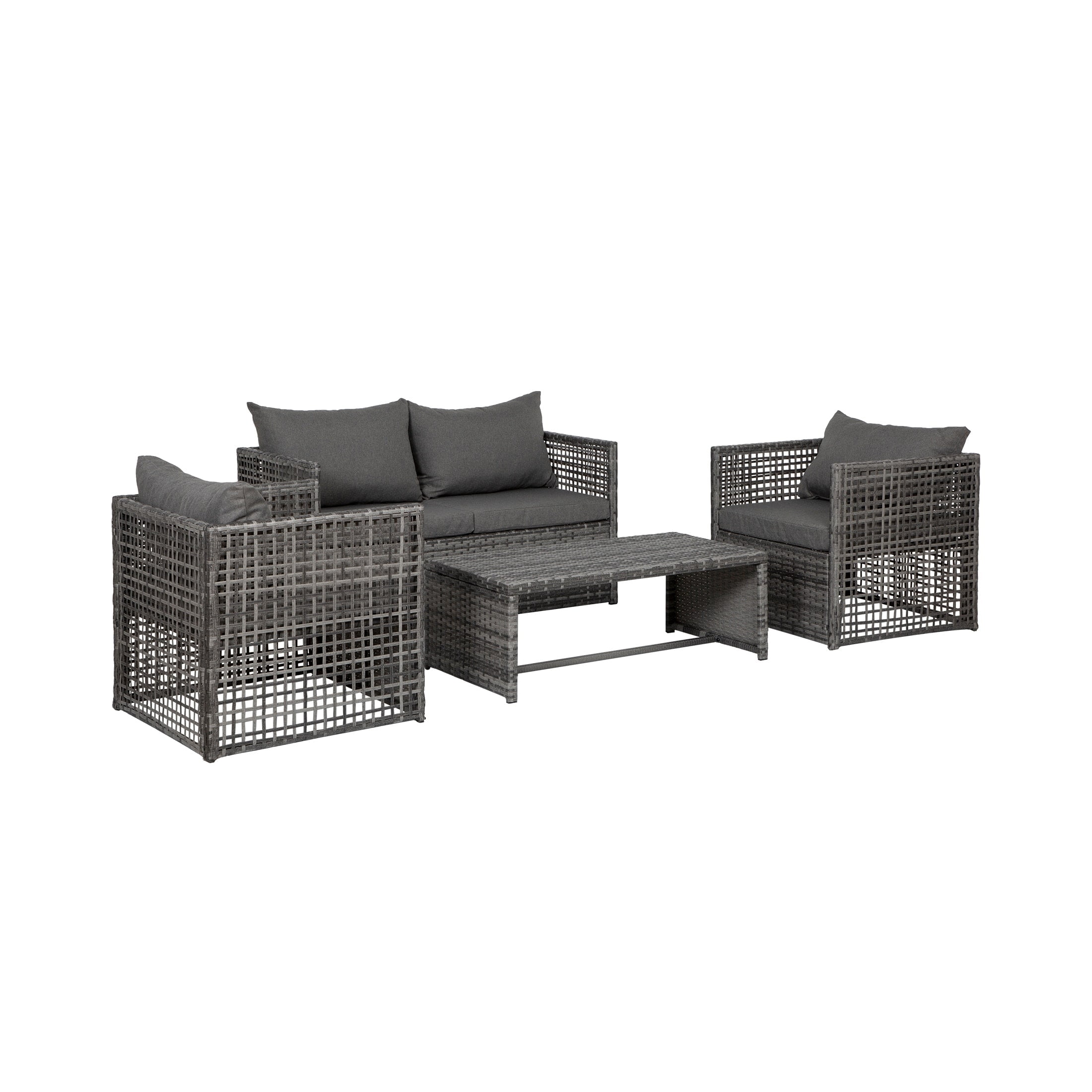 Westin Outdoor Audy Outdoor 4-Piece Cushioned Ratt