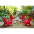 thumbnail image 1 of Westin Outdoor Braxton Folding Plastic Adirondack Chair (Set of 4), Red, 1 of 16