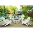 thumbnail image 1 of Westin Outdoor Braxton Folding Plastic Adirondack Chair (Set of 4), White, 1 of 14