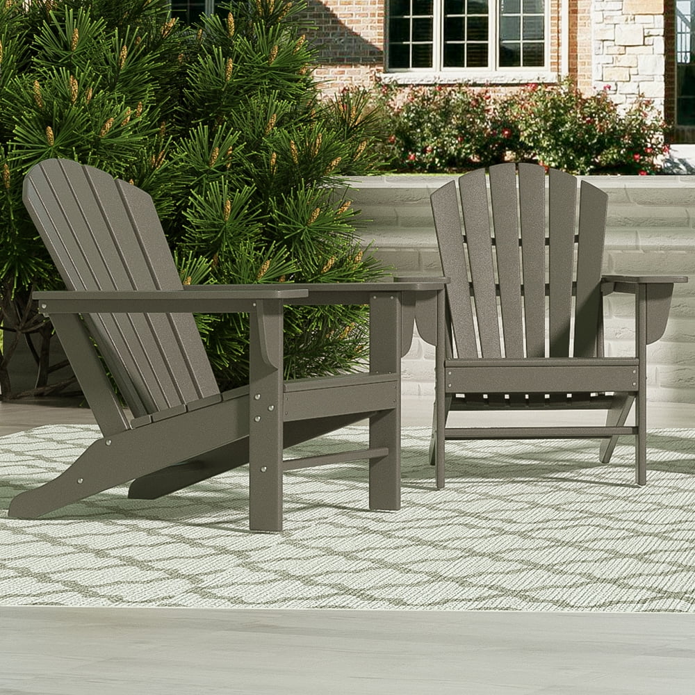 Westin Outdoor Patio Adirondack Chair (Set of 4), Gray