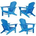 thumbnail image 1 of Westin Outdoor Patio Adirondack Chair (Set of 4), Pacific Blue, 1 of 9