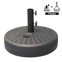 Westin Outdoor Plastic Umbrella Base Weight for Patio Umbrella Water or Sand Fillable, Bronze