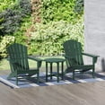 thumbnail image 1 of Westin Outdoor Weather Resistant HDPE Plastic Adirondack Chair - Dark Green (Set of 3), 1 of 6
