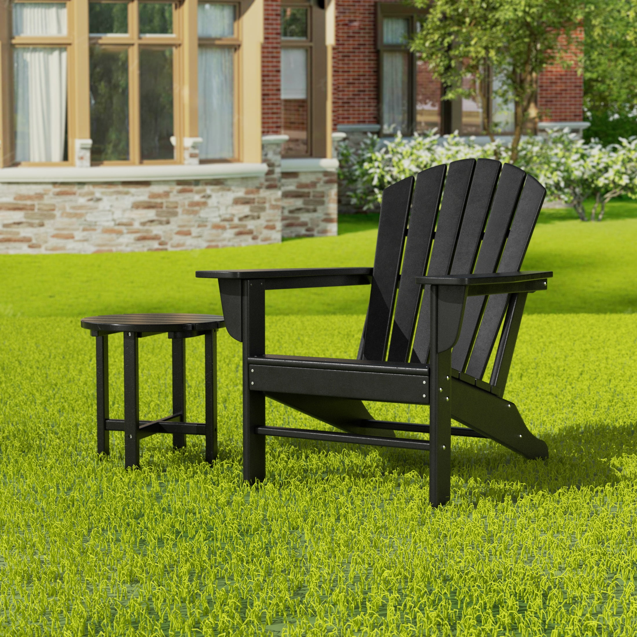 Plastic adirondack chair set deals