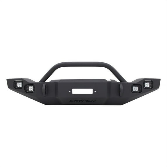 Westin/Snyper 07-17 Jeep JK Marksman Front Bumper w/Bull Bar - Textured Black Fits select: 2015-2017 JEEP WRANGLER UNLIMITED, 2012-2014 JEEP WRANGLER