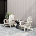 thumbnail image 1 of WestinTrends Malibu 2 piece set outdoor folding Poly Adirondack chair, Sand, 1 of 15
