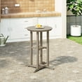 thumbnail image 1 of WestinTrends Outdoor 37" Counter Height HDPE Outdoo Bistro Bar Table, Weathered Wood, 1 of 7