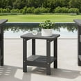 thumbnail image 1 of WestinTrends Aruba 2-Tier Outdoor HDPE Modern Adirondack Square Patio Side Table, Gray, 1 of 14