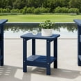 thumbnail image 1 of WestinTrends Aruba 2-Tier Outdoor HDPE Modern Adirondack Square Patio Side Table, Navy Blue, 1 of 13