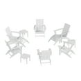thumbnail image 1 of WestinTrends Ashore 12 Pieces Adirondack Chairs Set, All Weather Poly Lumber Adirondack Chairs with Ottoman and Side Table Patio Conversation Outdoor Furniture Set, White, 1 of 8