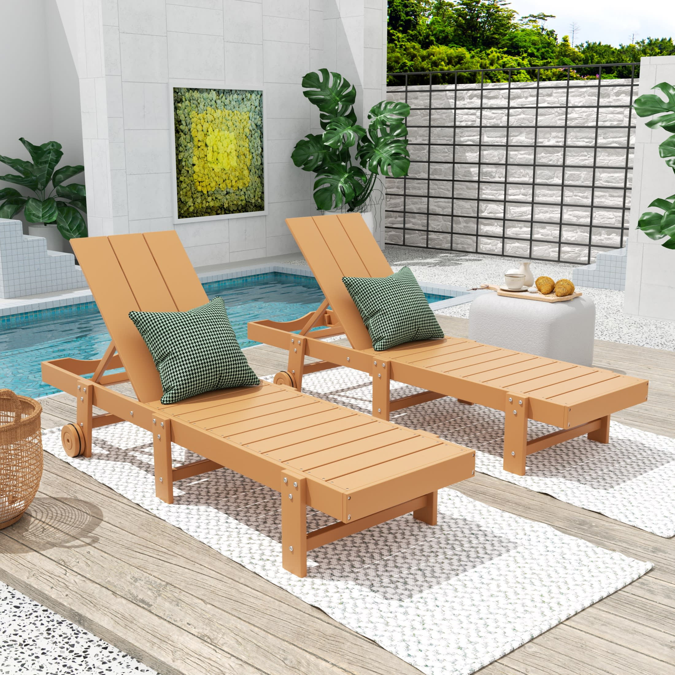 Reclining teak chaise lounge sale