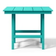 thumbnail image 1 of WestinTrends Ashore Outdoor HDPE 36" Square Patio Dining Table with Umbrella Hole, Turquoise, 1 of 7