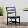thumbnail image 1 of WestinTrends Ashore Outdoor HDPE Patio Classic Armless Dining Side Chair, Gray, 1 of 11