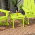 thumbnail image 1 of WestinTrends Ashore Oversized Outdoor Side Table, 18 Inch All Weather Poly Lumber Adirondack Patio Side Table Square End Table, Lime, 1 of 6