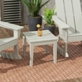 thumbnail image 1 of WestinTrends Ashore Oversized Outdoor Side Table, 18 Inch All Weather Poly Lumber Adirondack Patio Side Table Square End Table, Sand, 1 of 6