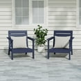 thumbnail image 1 of WestinTrends Avalon Outdoor Patio HDPE Deep Seating Armchair (Set of 2), Navy Blue, 1 of 6