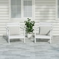 thumbnail image 1 of WestinTrends Avalon Outdoor Patio HDPE Deep Seating Armchair (Set of 2), White, 1 of 6