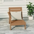 thumbnail image 1 of WestinTrends Avalon Outdoor Patio HDPE Left Arm Facing Deep Seating Corner Chair, Teak, 1 of 15