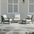 thumbnail image 1 of WestinTrends Avalon Outdoor Patio HDPE Sectional Sofa with Patio Cushions, Gray/White, 1 of 5