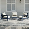 thumbnail image 1 of WestinTrends Avalon Outdoor Patio HDPE Sectional Sofa with Patio Cushions, Navy Blue/White, 1 of 5