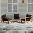 thumbnail image 1 of WestinTrends Avalon Outdoor Patio HDPE Sectional Sofa with Patio Cushions, Teak/Brown, 1 of 5