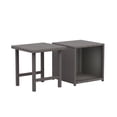 thumbnail image 1 of WestinTrends Coastal 2-Piece HDPE Rattan Wicker Outdoor Side Table Set, Gray, 1 of 7