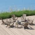 thumbnail image 1 of WestinTrends Dylan 12 Piece Outdoor Adirondack Chair With Ottoman And Side Table, Weathered Wood, 1 of 16