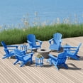 thumbnail image 1 of WestinTrends Dylan 12 Piece Outdoor Adirondack Chair With Ottoman And Side Table, Pacific Blue, 1 of 16