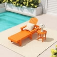 thumbnail image 1 of WestinTrends Dylan 2 Piece Adirondack Reclining Chaise Lounge With Arms, Orange, 1 of 2