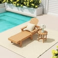 thumbnail image 1 of WestinTrends Dylan 2 Piece Adirondack Reclining Chaise Lounge With Arms, Teak, 1 of 2