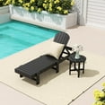 thumbnail image 1 of WestinTrends Dylan 2 Piece Poly Reclining Chaise Lounge, Black, 1 of 2