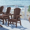 thumbnail image 1 of WestinTrends Dylan Outdoor Dining Chair – All-Weather Poly Lumber Adirondack Patio Chair, High Back, 330 lb Capacity, Dark Brown, 1 of 13