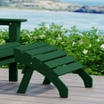 thumbnail image 1 of WestinTrends Dylan Outdoor Patio HDPE Adirondack Ottoman Footrest, Dark Green, 1 of 15