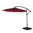 thumbnail image 1 of WestinTrends Julia 10 Ft Outdoor Patio Cantilever Umbrella with Base Included, Market Hanging Offset Umbrella with 4-Pieces Fillable Base Weight, Red, 1 of 8