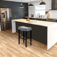 thumbnail image 1 of WestinTrends Lenox 29" Upholstered Nail Head Bar Stool, Black/Gray, 1 of 8