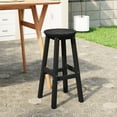 thumbnail image 1 of WestinTrends Malibu 29" HDPE Outdoor Patio Round Bar Stool, Black, 1 of 7