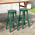 thumbnail image 1 of WestinTrends Malibu 29" HDPE Outdoor Patio Round Bar Stool Set of 2, Dark Green, 1 of 7