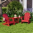 thumbnail image 1 of WestinTrends Malibu 3-Piece Kids Rocking Chair With Cup Holder and Square Side Table Set, Red, 1 of 12