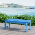 thumbnail image 1 of WestinTrends Malibu 46" length backless Outdoor Garden Bench, Pacific Blue, 1 of 14