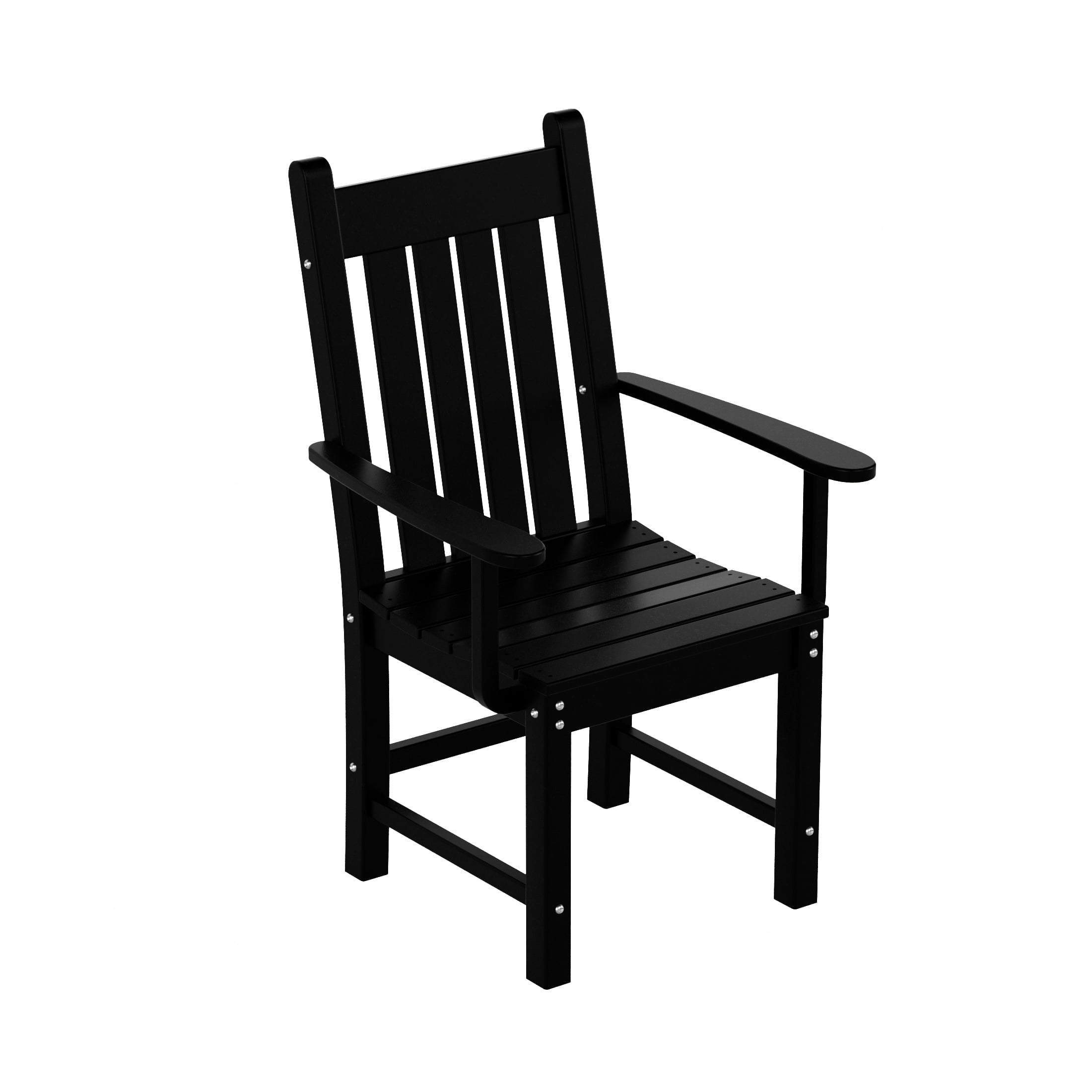 WestinTrends Malibu Classic Polywood Plastic Outdoor Dining Chairs Weather Resistant Patio Bistro Chairs Black Walmart