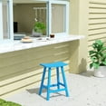 thumbnail image 1 of WestinTrends Malibu HDPE Outdoor Patio 24" Counter Stool Saddle Seat, Pacific Blue, 1 of 12