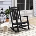 thumbnail image 1 of WestinTrends Malibu Outdoor Patio HDPE Classic Rocking Chair - Porch Rocker, Weather-Resistant, Black, 1 of 8
