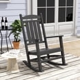 thumbnail image 1 of WestinTrends Malibu Outdoor Patio HDPE Classic Rocking Chair - Porch Rocker, Weather-Resistant, Gray, 1 of 8