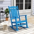 thumbnail image 1 of WestinTrends Malibu Outdoor Patio HDPE Classic Rocking Chair - Porch Rocker, Weather-Resistant, Pacific Blue, 1 of 8