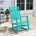 thumbnail image 1 of WestinTrends Malibu Outdoor Patio HDPE Classic Rocking Chair - Porch Rocker, Weather-Resistant, Turquoise, 1 of 8
