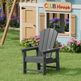 thumbnail image 1 of WestinTrends Malibu Kids Outdoor HDPE Adirondack Plastic Patio Chair, Gray, 1 of 16