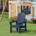 thumbnail image 1 of WestinTrends Malibu Kids Outdoor HDPE Adirondack Plastic Patio Chair, Navy Blue, 1 of 16